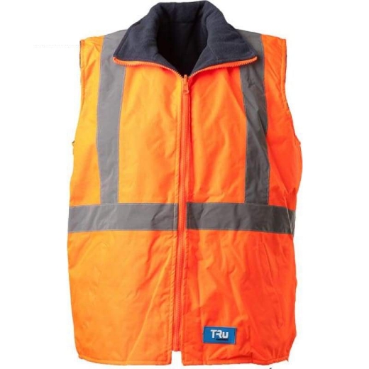 Picture of Tru Workwear, Rain Vest, Reversible, Poly Oxford, Tape